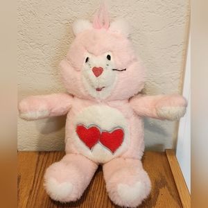 VINTAGE 18" PLUSH LOVE-A-LOT PINK CARE BEAR